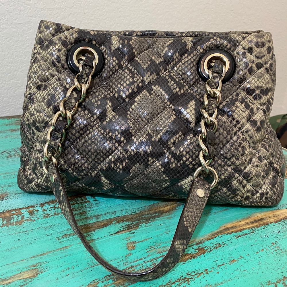 Kate Spade Georgina Quilted Snake Handbag - Picture 5 of 8